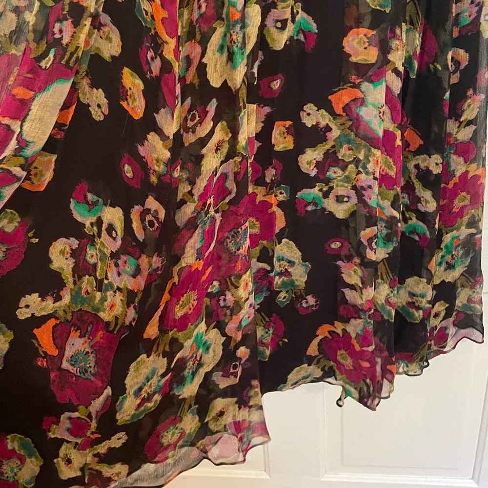 New Ulla Johnson Ines Floral Silk Maxi Dress size 6 in Cosmic - Picture 10 of 14